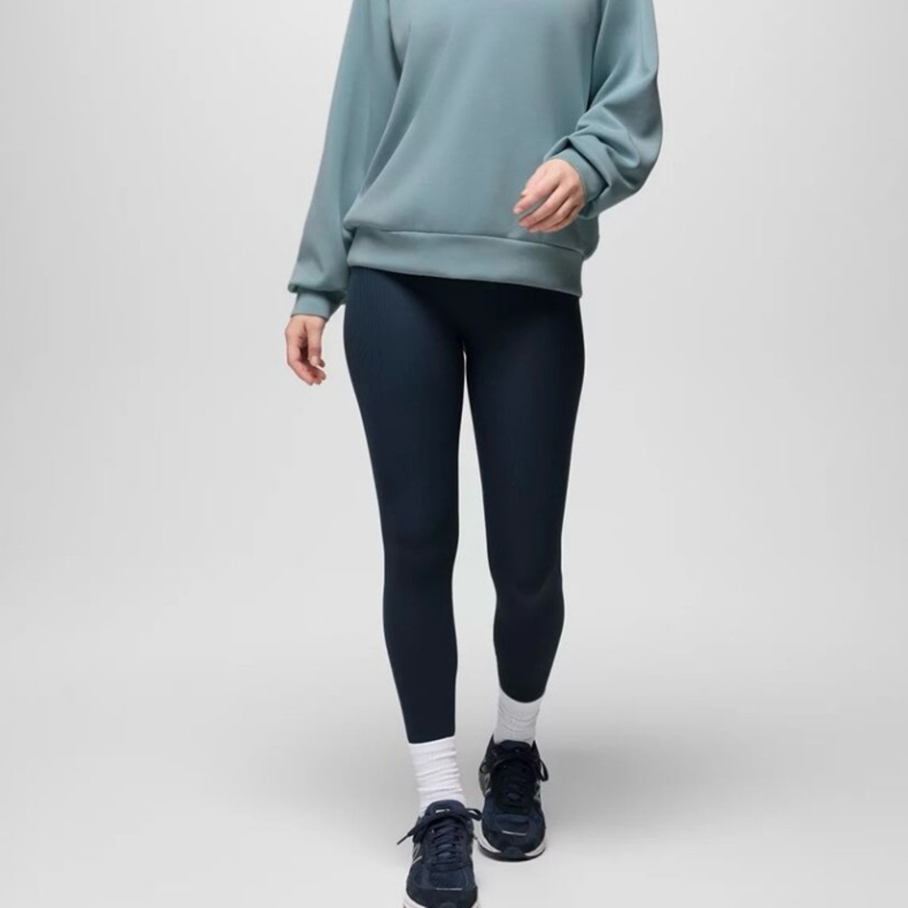 prana luxara rib 7/8 leggings in stormy night